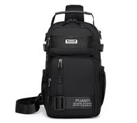 HeYuMeio Multi Purpose Backpack, Suitable for Men's and Women's Hiking and Cycling - Shoulder Bag with Headphone Jack and Leisure Bag,Black
