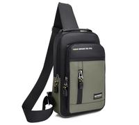 HeYuMeio Suitable for Women and Men Hiking and Cycling - A Shoulder Bag with Headphone Jack and Casual Bag,Green