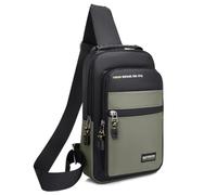 HeYuMeio Suitable for Women and Men Hiking and Cycling - A Shoulder Bag with Headphone Jack and Casual Bag,Green