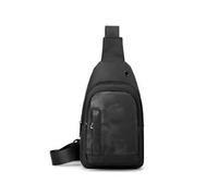 HeYuMeio Suitable for Women and Men Hiking and Cycling - A Shoulder Bag with Headphone Jack and Casual Bag,Black