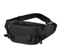 HeYuMeio Suitable for Women and Men Hiking and Cycling - A Shoulder Bag with Headphone Jack and Casual Bag,Black