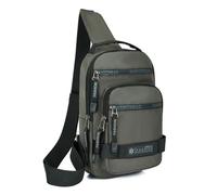 HeYuMeio Suitable for Women and Men Hiking and Cycling - A Shoulder Bag with Headphone Jack and Casual Bag,Gray