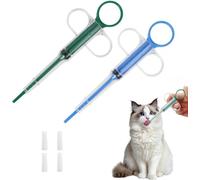 Heyumybit 2 Pieces Pet Pill Plunger Popper,Animal Silicone Medicine Feeder,Pet Pill Dispenser,Feeder for Cats Puppy Rabbit Small Animal For Feeding Small Animal