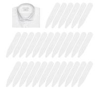 Heyumybit Collar Stiffeners,30PCS Collar Stays for Men's Dress Shirts,Shirt Bones White Waterproof Invisible Inserts,Stays for Organizing Travel Mens Dress Shirt