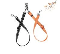 Heyumybit Double Dog Leash,No Tangle Dual Leash Walker,Double Dog Reflective Lead Splitter for Daily Walking Training of Medium to Large Dogs