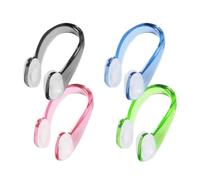 Heyumybit Nose Clips Swimming,4 Pcs Swimming Nose Protector,Swimming Nose Clip Plugs Adult,Silicone Swim Pegs Reusable for Swimming Training Adults Kids and Beginners