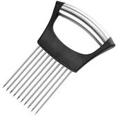 Heyumybit Onion Slicer,Stainless Steel Onion Cutter with Protective Cover,Vegetable Slicer for Slicing Potatoes,Onions,Tomatoes,Fruits,Vegetables and Meat