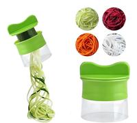 Heyumybit Spiralizer for Vegetables,Handheld Spiralizer Vegetable Slicer,Multifunctional Veggie Spiral Cutter for Carrot,Fruit,Cucumber,Potato,Zucchini,Noodle