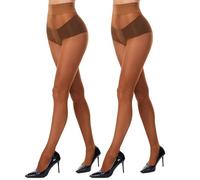HeyUU 40 Denier T-Band Sheer Tights for Women, Comfortable High Waist Control Top Stockings, Ultra Thin Pantyhose with Reinforced Toes 2K_L-XL