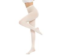 HeyUU 80D Semi Opaque Tights for Women Run Resistant Women's Tights Comfortable Pantyhose with 20+ Colours (Cream, M