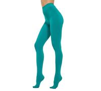 HeyUU 80D Semi Opaque Tights for Women Run Resistant Women's Tights Comfortable Pantyhose with 20+ Colours （Green,XS-S
