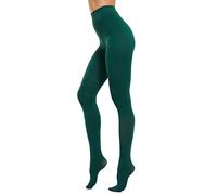 HeyUU 80D Semi Opaque Tights for Women Run Resistant Women's Tights Comfortable Pantyhose with 20+ Colours (Olive Green 2xl-3xl)