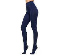 HeyUU 80D Semi Opaque Tights for Women Run Resistant Women's Tights Comfortable Pantyhose with 20+ Colours （Dark blue,XS-S