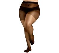 HeyUU Plus Size Sheer Tights for Women Soft Silk Stockings High Waist Women’s Pantyhose with Comfort B_3XL