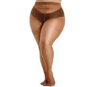 HeyUU Plus Size Sheer Tights for Women Soft Silk Stockings High Waist Women’s Pantyhose with Comfort S_XXL