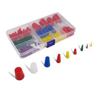 HeyWin 152 Pieces Silicone Bungs for Holes,1mm to 20mm,Rubber Bungs for Holes,also Silicone Bungs Stoppers for Powder Coating Etc