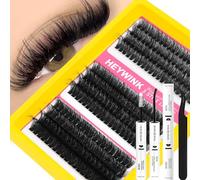 HEYWINK 60D 80D 100D Individual Eyelash Extension Kit 12 mm - 18 mm DIY Kit (60D, 80D and 100D Kit, 12-18 mm)