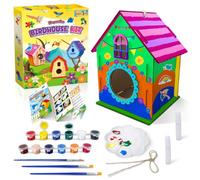 Heyzeibo Birdhouse Craft Kits for Boys Grils, DIY Wooden Bird House Kit | Build and Paint Birdhouse, Easter Arts and Crafts for Kids