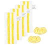 Hezane 6PCS Karcher EasyFix microfibre floor cloths&Handheld Nozzle Pads compatible with Kärcher SC steam cleaners
