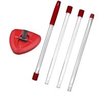 Hezane Replacement Spin Mop Base & Handle - Compatible with Vileda Turbo 2-in-1, 3-in-1, Smart/EasyWring - Fits Triangular Mop Refills