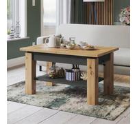 Heze Furniture Alva 2 In 1 Extending Coffee / Dining Table 110-150Cm - Artisan Oak / Anthracite