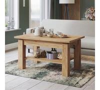Heze Furniture Alva 2 In 1 Extending Coffee / Dining Table 110-150Cm - Golden Craft Oak