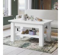 Heze Furniture Alva 2 In 1 Extending Coffee / Dining Table 110-150Cm - White
