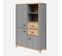 Heze Furniture Annika 3 Door 2 Drawers Display Shelving Unit With Ample Storage