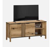 Heze Furniture Helix 2 Door Loft Style Tv Unit With Storage