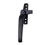 HEZHANG Window Handle Thickened Plastic Steel Open Door Handle with Lock and Window Old Buckle and Seven Characters(Black,Right)