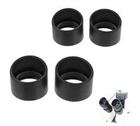 Hezhou 4 Pieces 32-38mm Eyepiece Cover Eyepiece Binoculars Eyecups Protective Cup Eyepieces Soft Rubber Eye Protector Eyecup Black Rubber Eyepiece Cover Flat Angle (32-38mm)