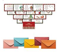 HEZNZXQ Christmas Treasure Hunt Clues Game Cards, Holiday Party Scavenger Hunt Card Game(16 Cards with Envelopes), Outdoor Indoor Christmas Party Supplies Activities for Adults(01)