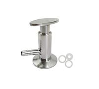 HEZONGSION 1.5'' Tri Clamp Sample Valve With One Set Seal Stainless steel SS304 Sanitary Handle Sampling Valve 10mm Hose Barb for beer Homebrew