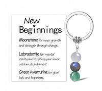 HEZUNHZ Healing Crystal Keychain Anxiety Keychain Gift For New Beginnings Gifts Crystal Keychain Gift for Women Inspirational Encouragement for Friends