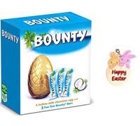 Hezvic Bounty Large Egg 235.5g with a Thank You Sticker - Bounty Coconut Milk Chocolate Easter Egg 2023