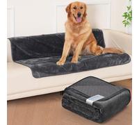 HezzLuv Waterproof Dog Blanket 100 x 120 cm, Washable Flannel Pet Blanket for Sofa Bed Cover, Anti-slip Warm Pet Throw, Fluffy & Soft, Leak-Proof, Furniture Protector for Small to Large Dogs and Cats