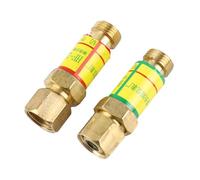 HF-2 Flashback Arrestor Set M16x1.5 Brass Check Valve for Oxygen Acetylene Medium Pressure h Flow Rate Dry Type