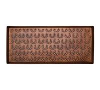 HF by LT Antlers Pattern Metal Boot Tray, 30 x 13 inches, Antique Copper Finish