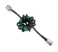 HF Choke Balun 1:1 Nickel Zinc Ferrite Core for Shortwave Antenna Filter - 1.8-50MHz High Power FT8 Noise Suppression - RG58 Feeder with Pure Copper Connectors(50mm Green)