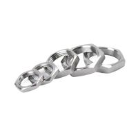 HF Mont 1/8" 1/4" 3/8" 1/2" 3/4" 1" 1-1/4" 1-1/2" 2" 2.5" 3" 4" Female Thread Hex Lock Nut Pipe Fitting 304 Stainless Steel(1-1l2,1pc)