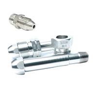 HF Mont 1 PC BS341-3-4 G5/8" to 1/4" NPT VCR Auto Weld SUS316L Stainless Steel Pipe Fitting Connector Coupler Adapter(BS-4 to 1l4 VCR M)