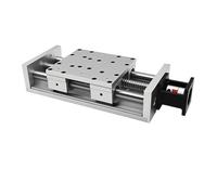 HF Mont 80Kg Load 140mm Wide CNC Slide Table 0.03Mm Repeatability Heavy Duty Ball Screw SFU2005/2010 Linear Actuator(With Handwheel,450mm Stroke SFU2005)