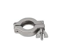 HF Mont KF10 KF16 KF25 KF40 KF50 Vacuum Clamp Sanitary Fitting SUS 304 Stainless Steel Beer Brewing with Or Without Bracket + FKM O-Ring(KF16,SUS 304_Without)