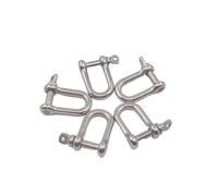 HF Mont Max Load 100kg M4 304 Stainless Steel D Type Shackle U Buckle Chain Marine Rigging Lifting Hook