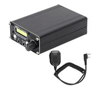 HF SDR QRP Transceiver, 8 Band All Mode LCD Radio with BNC Antenna Microphone Computer Control for Amateur Communication Black 83 x 38 x 124mm 1 Set