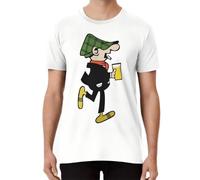 HFBCGSWTK Andy CAPP T Shirt Andy CAPP CAPP Andy tv tv Show 80s Cartoon Childhood Retro Memorabilia White
