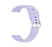 HFBZVAFC 16mm 18mm 20mm 22mm 24mm Silicone Watch Strap Male/Female Universal Replacement Wristband(Light purple,24mm)
