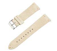 HFBZVAFC Genuine Leather Watch Strap, Suede Watch Strap, Soft Suede Leather Quick-release Wrist Strap, 14/16/18/20/21/22MM(Beige,14mm)
