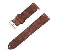 HFBZVAFC Genuine Leather Watch Strap, Suede Watch Strap, Soft Suede Leather Quick-release Wrist Strap, 14/16/18/20/21/22MM(Coffee,16mm)