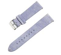 HFBZVAFC Genuine Leather Watch Strap, Suede Watch Strap, Soft Suede Leather Quick-release Wrist Strap, 14/16/18/20/21/22MM(Light purple,18mm)